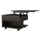 Lift Top Coffee Table Mercuri, Casters, Carbon Espresso Finish - Supfirm