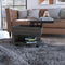 Lift Top Coffee Table Mercuri, Casters, Carbon Espresso Finish - Supfirm