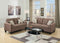 Living Room Furniture 2pc Sofa Set Light Coffee Polyfiber Tufted Sofa Loveseat w Pillows Cushion Couch Solid pine - Supfirm