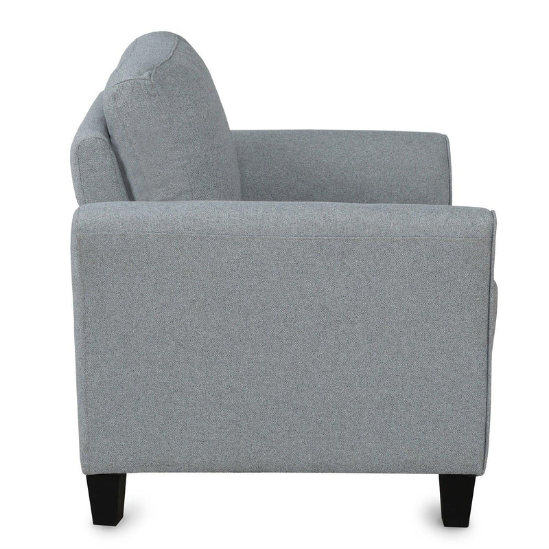 Living Room Furniture Armrest Single Sofa (Gray) - Supfirm