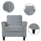 Living Room Furniture Armrest Single Sofa (Gray) - Supfirm