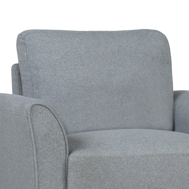 Living Room Furniture Armrest Single Sofa (Gray) - Supfirm