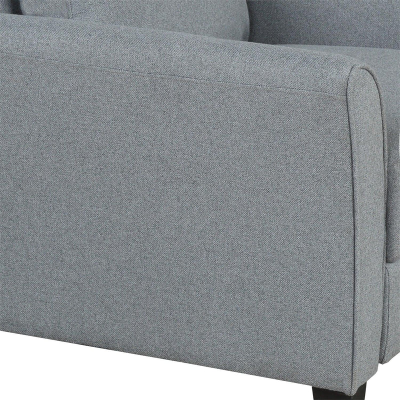 Living Room Furniture Armrest Single Sofa (Gray) - Supfirm