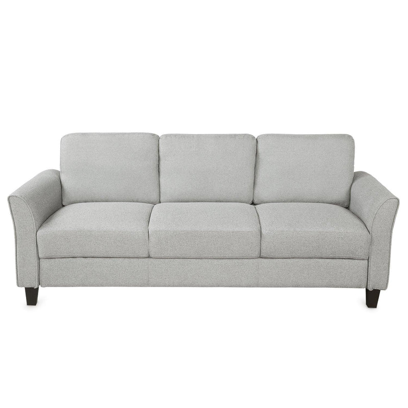 Living Room Furniture Loveseat Sofa and 3-seat sofa (Light Gray) - Supfirm