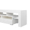 Living Room Furniture TV Stand Cabinet with 2 Drawers & 2 open shelves,20-color RGB LED lights with remote,White - Supfirm