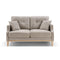 Living Space Sofa 2 Seater ,Loveseat With Waterproof Fabric Cream , USB Charge - Supfirm