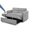 Loveseats Sofa Bed with Pull-out Bed, Adjsutable Back and Two Arm Pocket,Grey - Supfirm