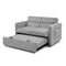 Loveseats Sofa Bed with Pull-out Bed, Adjsutable Back and Two Arm Pocket,Grey - Supfirm