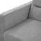 Loveseats Sofa Bed with Pull-out Bed, Adjsutable Back and Two Arm Pocket,Grey - Supfirm