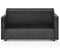 Loveseats Sofa Bed with Pull-out Bed,Adjsutable Back and Two Arm Pocket,Black (54.5"x33"x31.5") - Supfirm