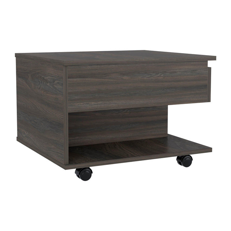 Luanda Lift Top Coffee Table, Casters, One Shelf -Espresso - Supfirm