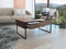 Luxor Lift Top Coffee Table With Drawer -Dark Walnut - Supfirm