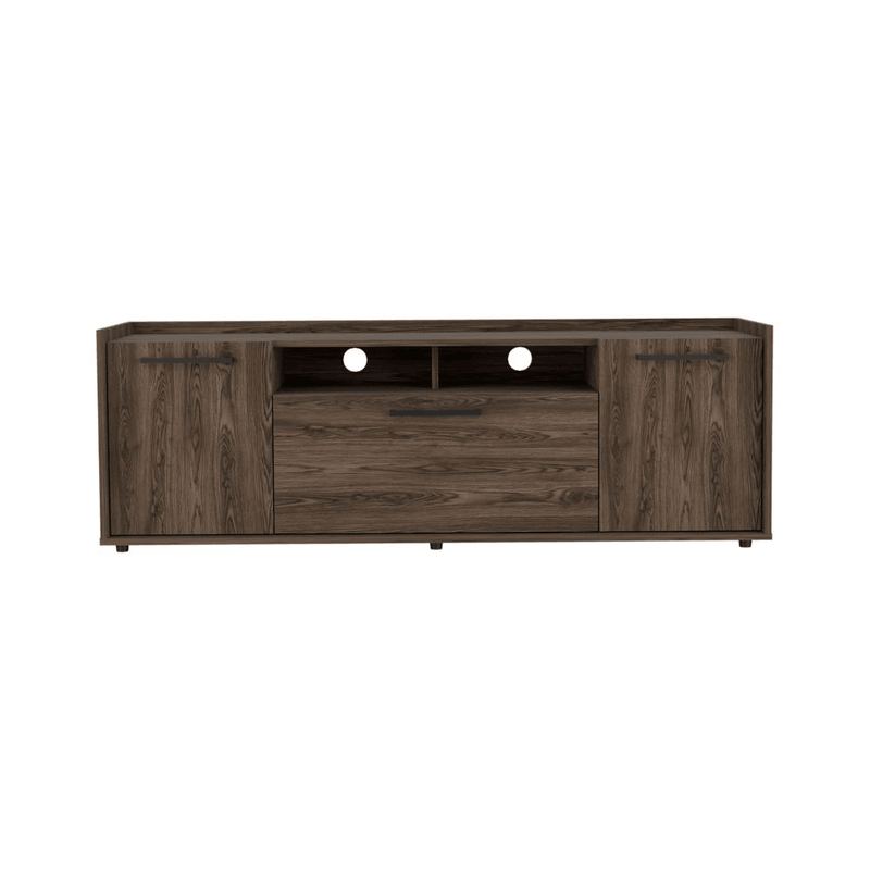 Lyon Tv Stand for TV´s up 55", One Cabinet, Double Door -Dark Walnut - Supfirm