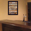 Supfirm "Man Cave Rules" By Marla Rae, Printed Wall Art, Ready To Hang Framed Poster, Black Frame - Supfirm