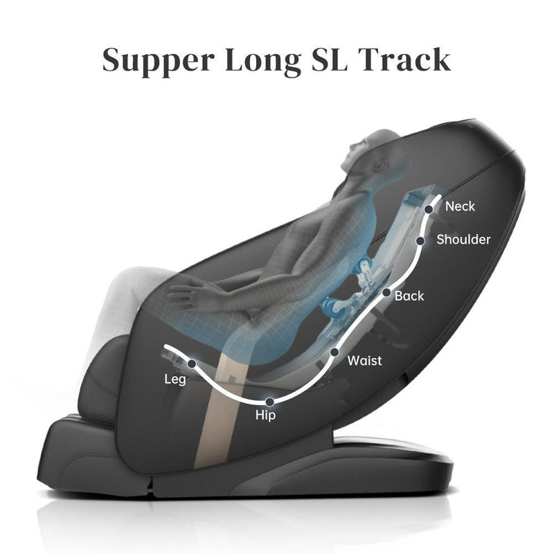 Massage Chair, Zero Gravity Shiatsu Massage Chairs Full Body and Recliner SL-Track Massage Chair with Bluetooth Speaker,Anion,Thai Stretch,USB Charing,Heating and Foot Roller Massager - Supfirm