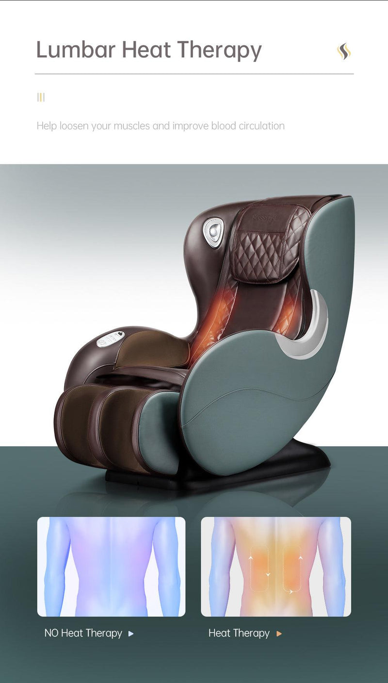 Massage Chairs SL Track Full Body and Recliner, Shiatsu Recliner, Massage Chair with Bluetooth Speaker-Beige - Supfirm