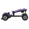 MAX PLUS PURPLE 4 Wheels Outdoor Compact Mobility Scooter with 2pcs*20AH Lead acid Battery, 16 Miles, Cup Holders & USB charger Port - Supfirm