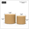 MDF side table/coffee table/end table/nesting table set of 2 with oak veneer for living room,office,bedroom - Supfirm