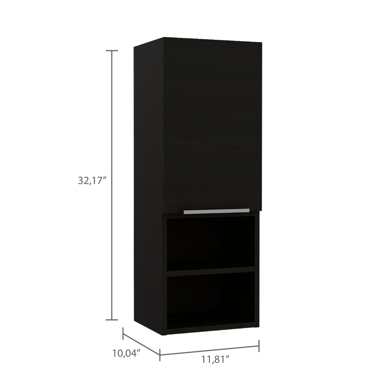 Supfirm Medicine Cabinet Hazelton, Two Interior Shelves, Black Wengue Finish - Supfirm