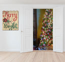 Supfirm "Merry & Bright" by Cindy Jacobs, Printed Wall Art on a Wood Picket Fence - Supfirm