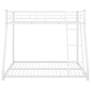 Metal Floor Bunk Bed, Twin over Full,White(OLD SKU:MF193244AAK) - Supfirm