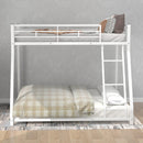 Metal Floor Bunk Bed, Twin over Full,White(OLD SKU:MF193244AAK) - Supfirm