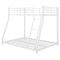 Metal Floor Bunk Bed, Twin over Full,White(OLD SKU:MF193244AAK) - Supfirm