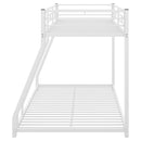 Metal Floor Bunk Bed, Twin over Full,White(OLD SKU:MF193244AAK) - Supfirm