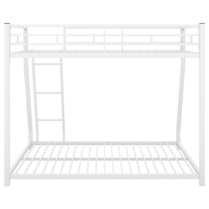 Metal Floor Bunk Bed, Twin over Full,White(OLD SKU:MF193244AAK) - Supfirm