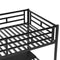 Metal Loft Bed Frame with Desk, No Box Spring Needed,Twin ,Black - Supfirm