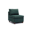 Middle Module Fabric Linen for Modular Sofa Sectional Sofa Couch Accent Armless Chair, Cushion Covers Non-Removable and Non-Washable,Green - Supfirm