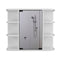 Supfirm Milan Medicine Cabinet, Six External Shelves Mirror, Three Internal Shelves -White - Supfirm