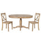 Modern Dining Table Set for 4,Round Table and 4 Kitchen Room Chairs,5 Piece Kitchen Table Set for Dining Room,Dinette,Breakfast Nook,Natural Wood Wash - Supfirm