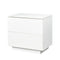 Modern High gloss UV Night Stand with 2 drawers & LED lights - Supfirm