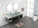 Modern Oval 24"x14" Above Bathroom Vessel Sink, Bathroom Sink for Lavatory Vanity Cabinet - Supfirm