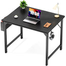 Modern Simple Style Wooden Work Office Desks with Storage,31 Inch,Black - Supfirm