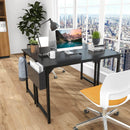 Modern Simple Style Wooden Work Office Desks with Storage,47 Inch,Black - Supfirm