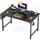 Modern Simple Style Wooden Work Office Desks with Storage,47 Inch,Black - Supfirm