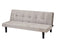 Modern sofa bed in iced velour, multi-position adjustable sofa bed, plastic feet - Supfirm