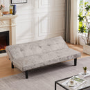 Modern sofa bed in iced velour, multi-position adjustable sofa bed, plastic feet - Supfirm