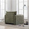 Modern Style Chenille Oversized Armchair Accent Chair Single Sofa Lounge Chair 38.6'' W for Living Room, Bedroom, Matcha Green - Supfirm