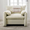 Modern Style Chenille Oversized Armchair Accent Chair Single Sofa Lounge Chair 38.6'' W for Living Room, Bedroom,Cream - Supfirm