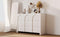 Modern Style Six-Drawer Dresser Sideboard Cabinet Ample Storage Spaces for Living Room, Children's Room, Adult Room, Half Gloss White - Supfirm