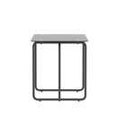 Modern Tempered Glass Coffee Table End Table Side Table for Living Room,bedroom, Black - Supfirm