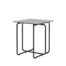 Modern Tempered Glass Coffee Table End Table Side Table for Living Room,bedroom, Black - Supfirm