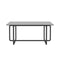 Modern Tempered Glass Tea Table Coffee Table, Table for Living Room,Black - Supfirm