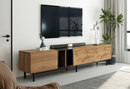 Modern TV Stand for 80'' TV with 3 Doors, Media Console Table, Entertainment Center with Large Storage Cabinet for Living Room, Bedroom - Supfirm