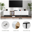 Modern TV Stand for 80'' TV with 3 Doors, Media Console Table, Entertainment Center with Large Storage Cabinet for Living Room, Bedroom - Supfirm