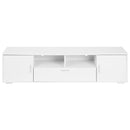 Modern TV stand with LED Lights Entertainment Center TV cabinet with Storage for Up to 75 inch for Gaming Living Room Bedroom - Supfirm