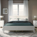 Modern White Solid Wood Queen Platform Bed (old sku:WF283525AAK), Common - Supfirm